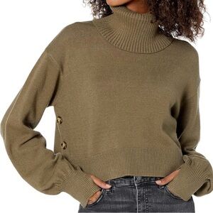 Lucyswhims The Drop brown turtleneck sweater // Size XXS